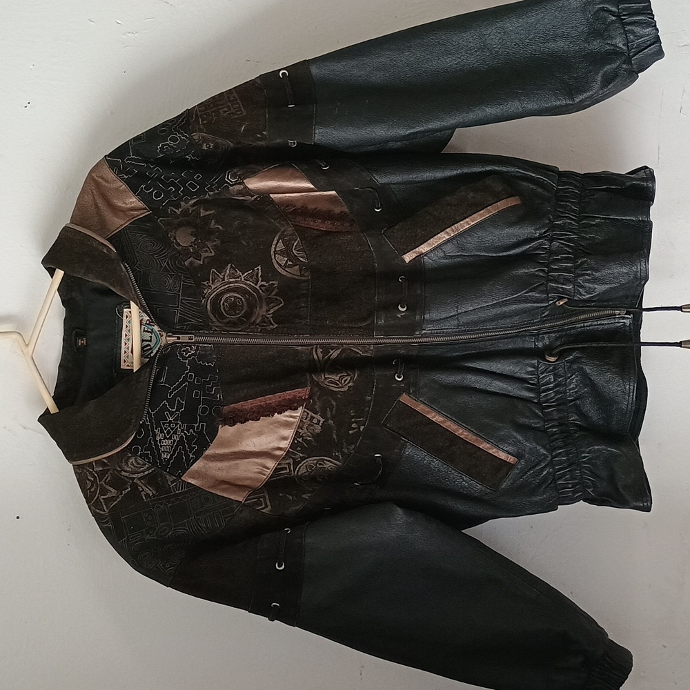 ADLER Women's Leather Patchwork Jacket